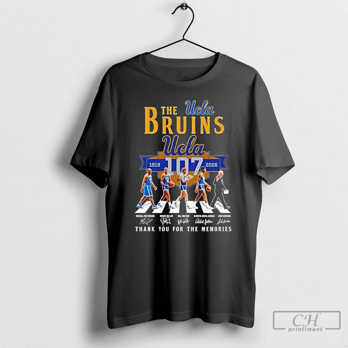 Classic The Ucla Bruins 107th Thank You For The Memories Signature Abbey Road T Shirts