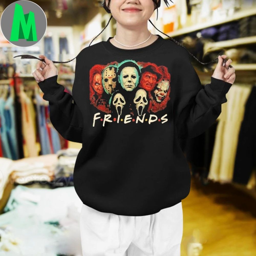 Horror Movie Parody Friends Inspired Halloween 2025 Shirt