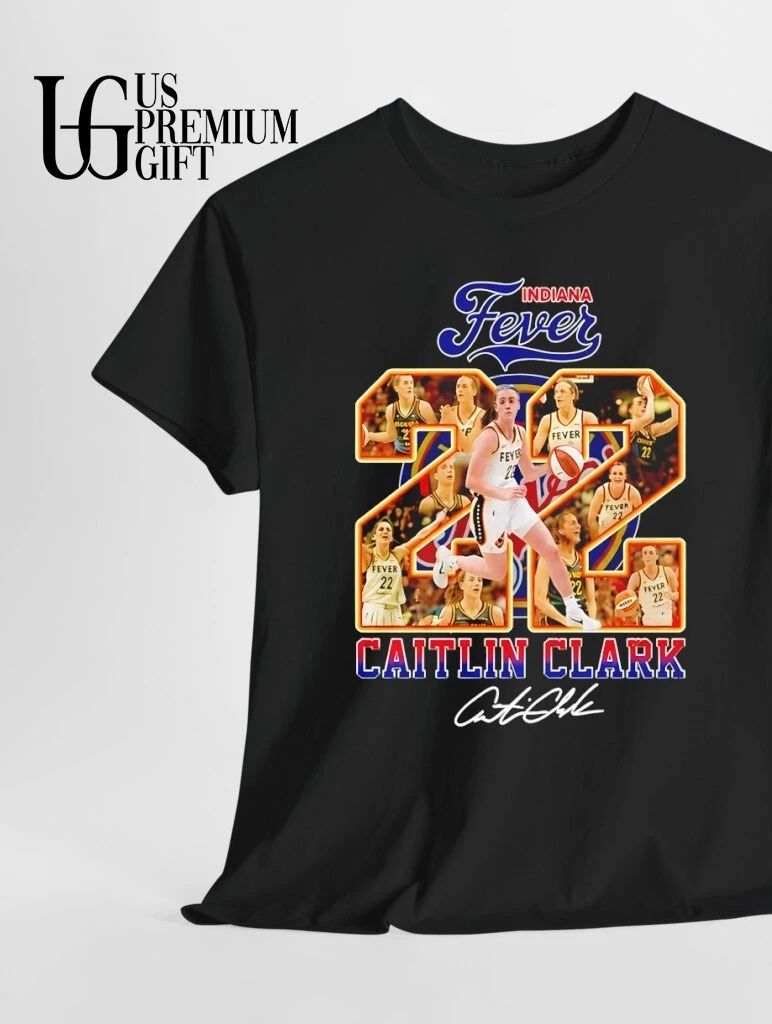 Caitlin Clark #22 Indiana Fever WNBA Number Collage signature shirt