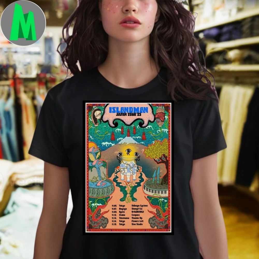 Islandman Japan Tour Poster 2025 Shirt