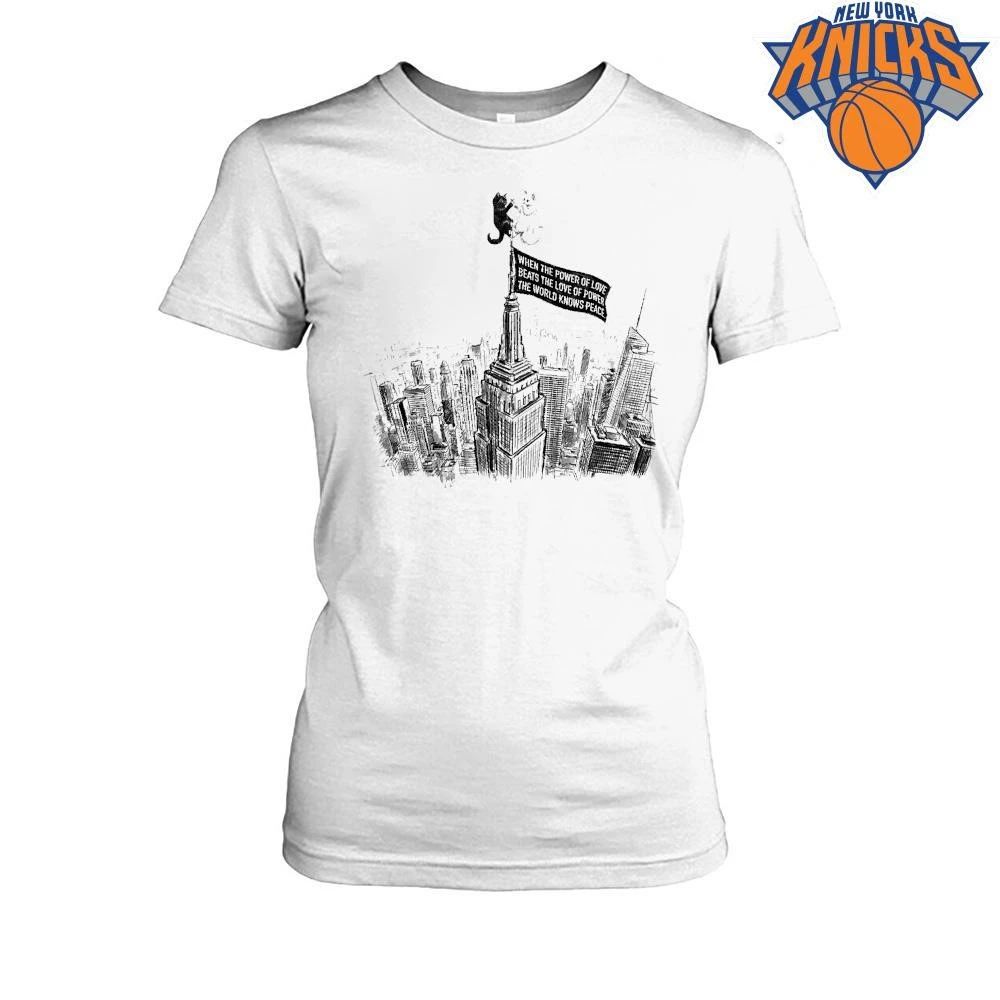 When The Power Of Love Beats The Love Of Power Cats On Empire State Building shirt