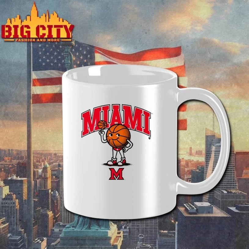 Miami (OH) RedHawks Swimsuit Basketball Graphic Art Shirt