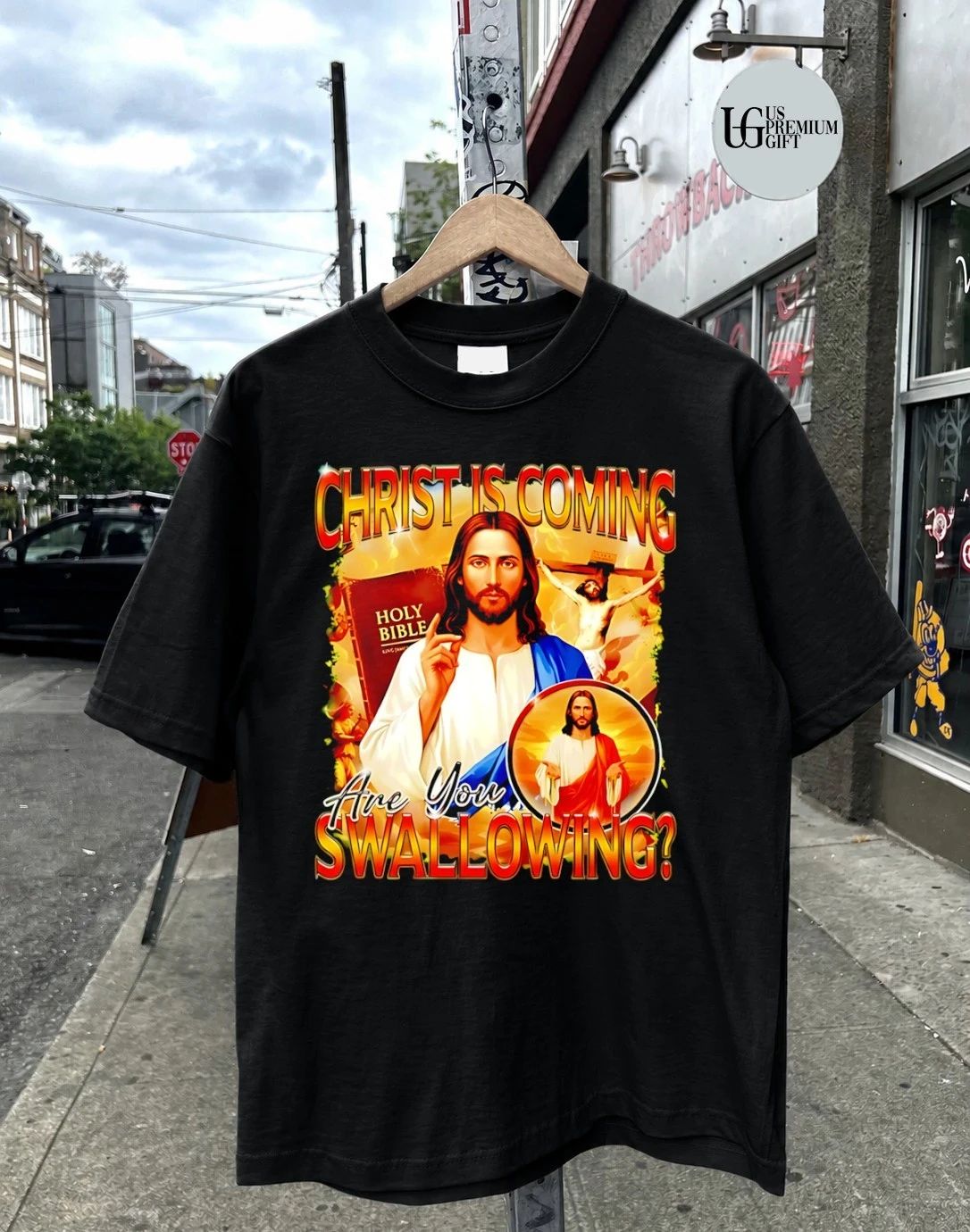 Christ is coming are you Swallowing shirt