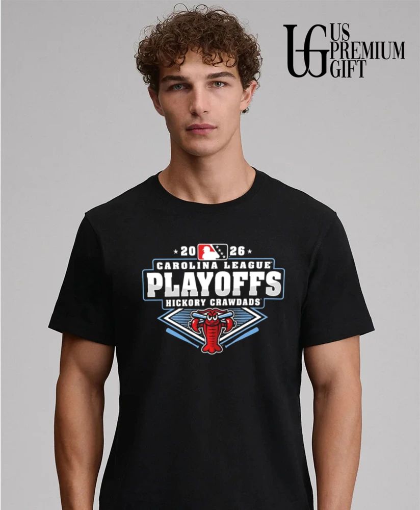 Hickory Crawdads Carolina League Baseball Playoffs 2026 shirt