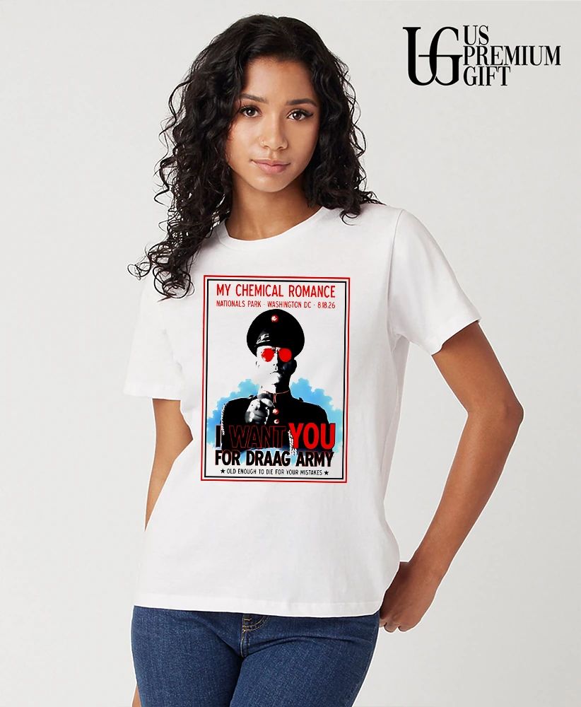 My Chemical Romance I Want You for Draag Army Old Enough to Die for Your Mistakes DC 2026 shirt