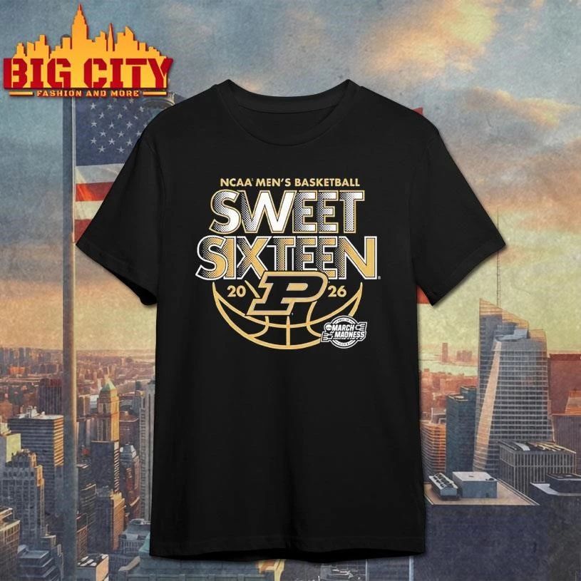 Purdue Boilermakers Men’s Basketball 2026 NCAA March Madness Sweet 16 College Basketball Shirt