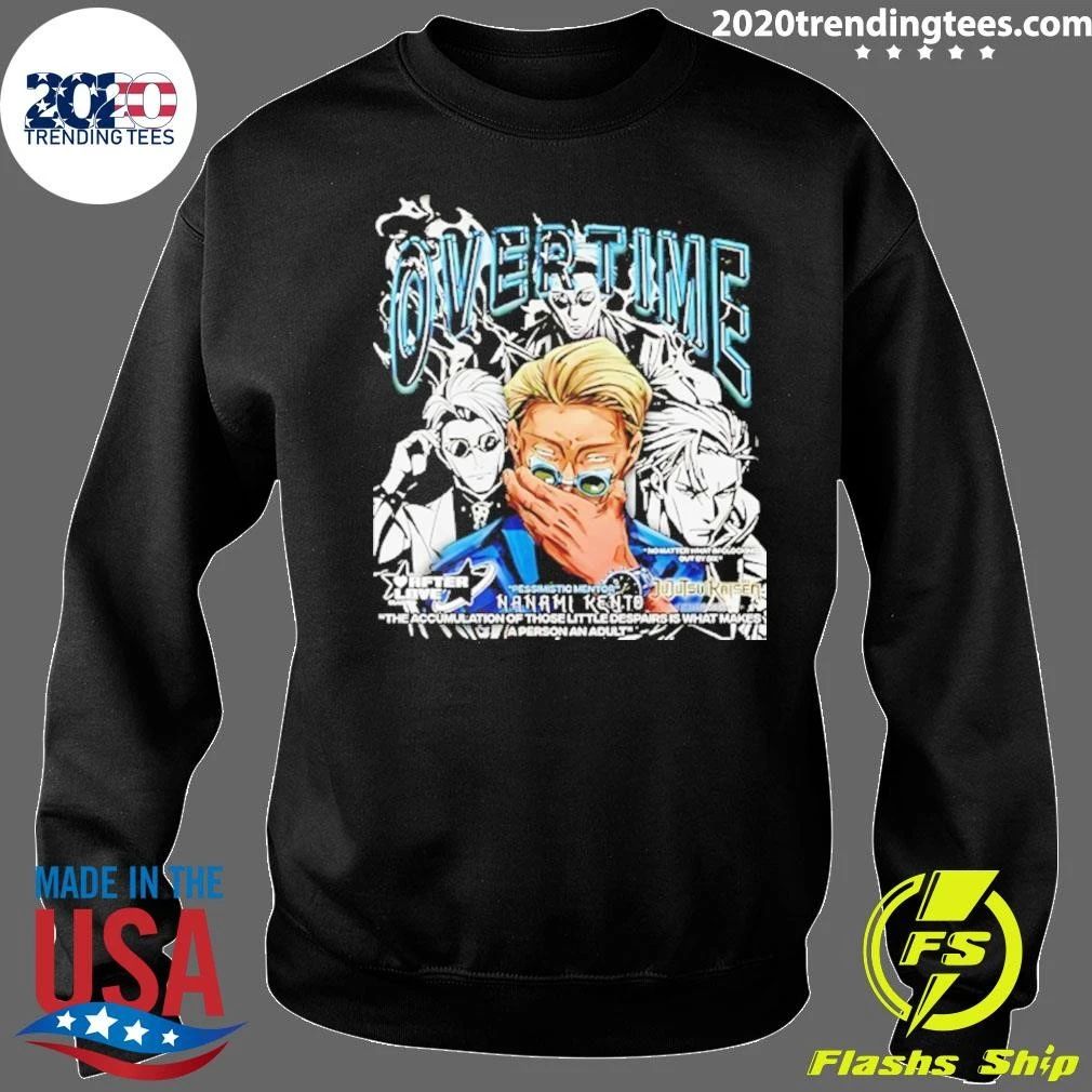 Nanami Kento Overtime Jujutsu Kaisen Pessimistic Mentor Shirt