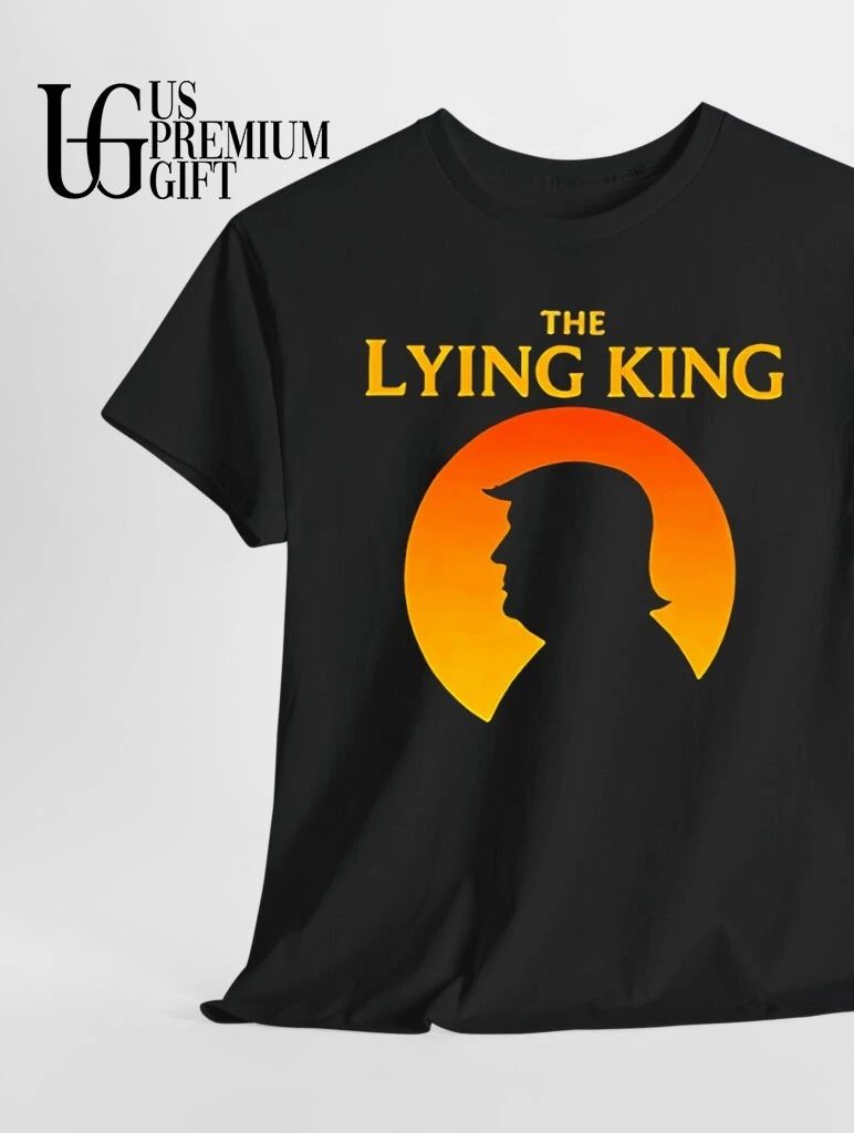The Lying King Donald Trump silhouette shirt