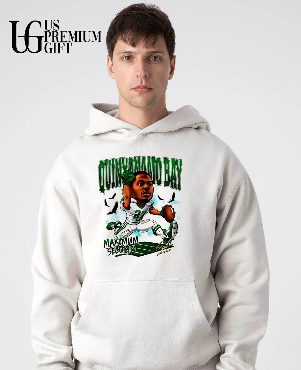 Quinyonamo Bay Maximum Security Football 2026 caricature shirt
