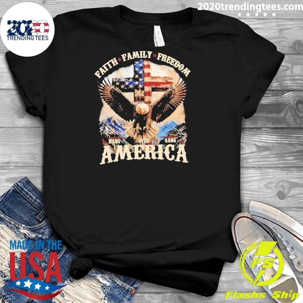 Faith Family Freedom America Eagle Christ Shirt