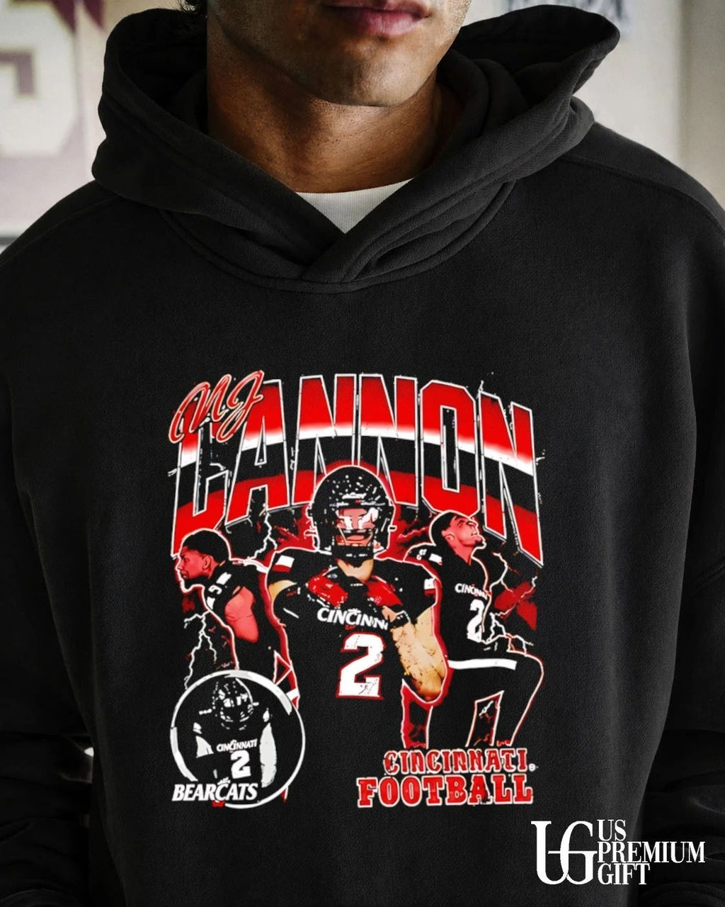 MJ Cannon Illustration Cincinnati Bearcats Football 2026 graphic shirt