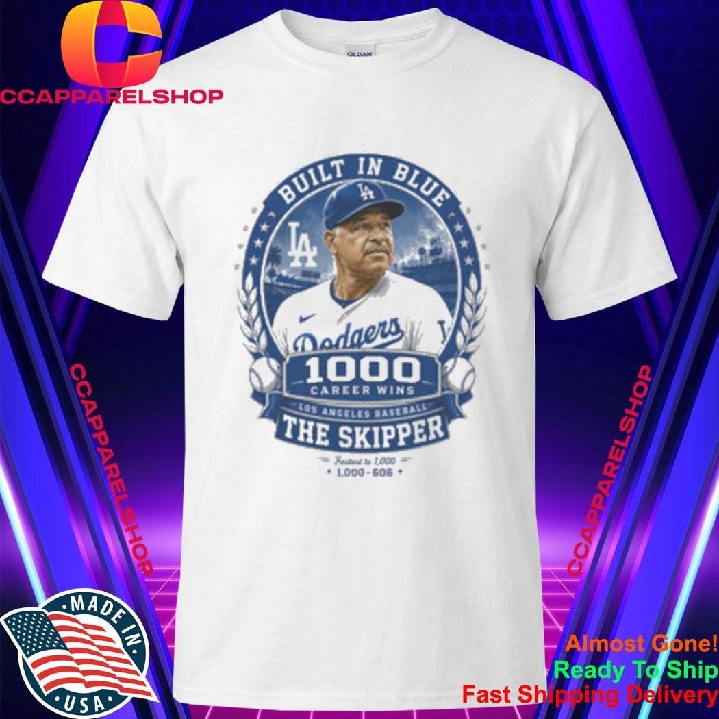 Dave Roberts Dodgers 1000 Career Wins Skipper Shirt
