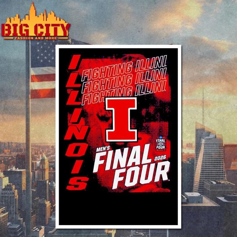 Illinois Fighting Illini 2026 NCAA Men’s Basketball Tournament March Madness Final Four College Shirt
