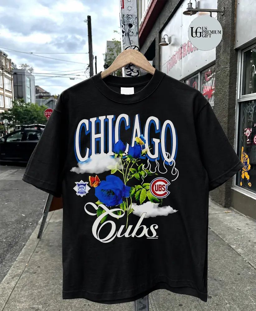 Chicago Cubs National League Floral Rose shirt