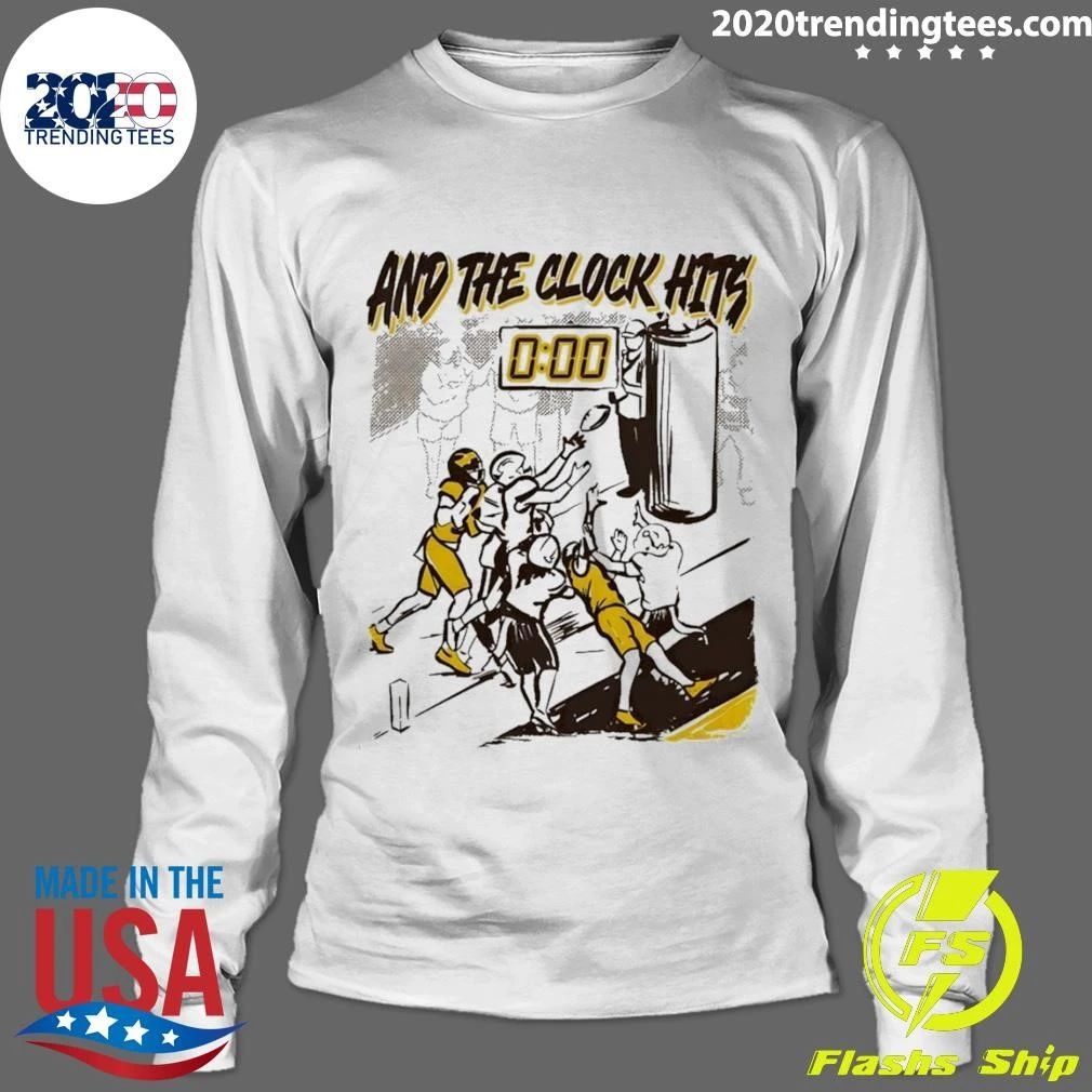 Western Michigan Broncos And The Clock Hits 0 00 Wsu Vs Michigan Shirt