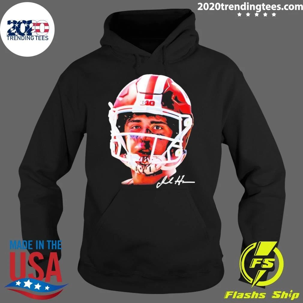 Josh Hoover Indiana Tuff Bloody Face Signature Shirt