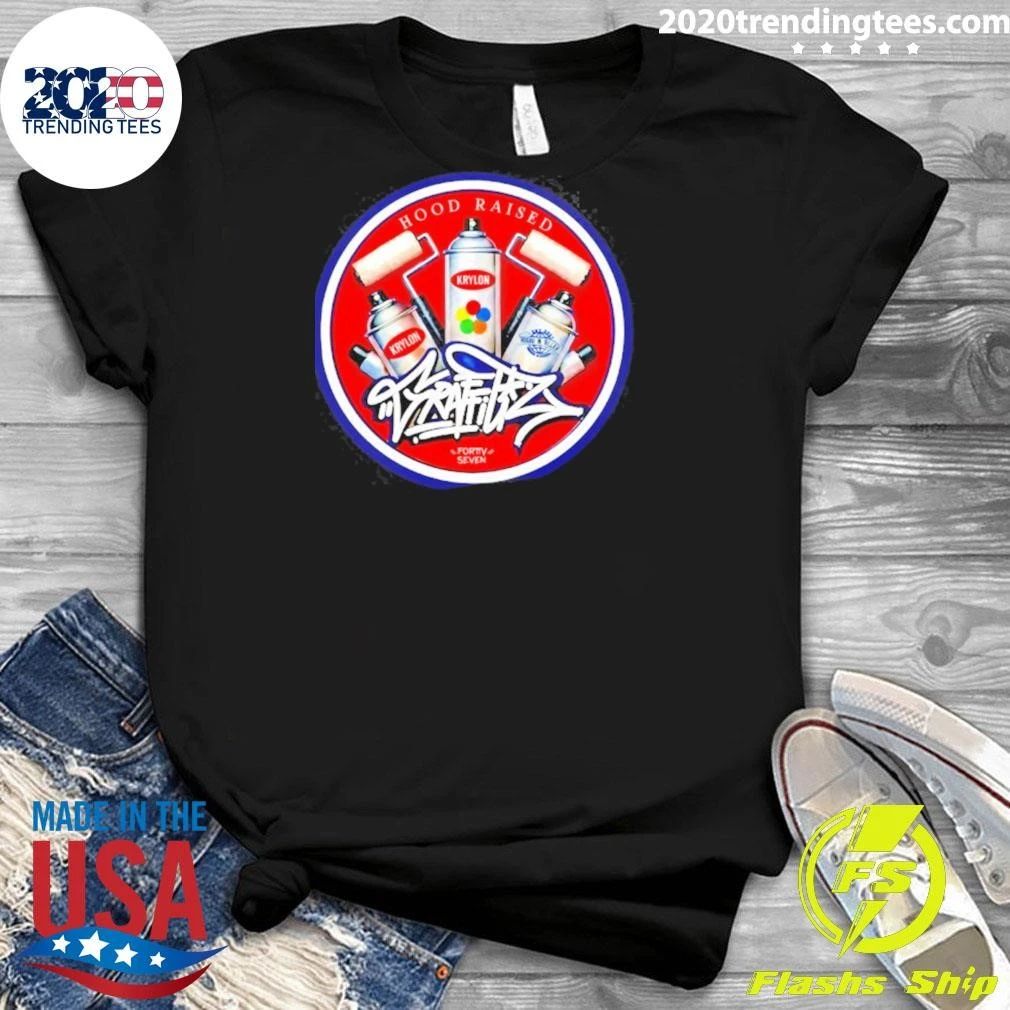Hood Raised Krylon Graffiti Logo Shirt