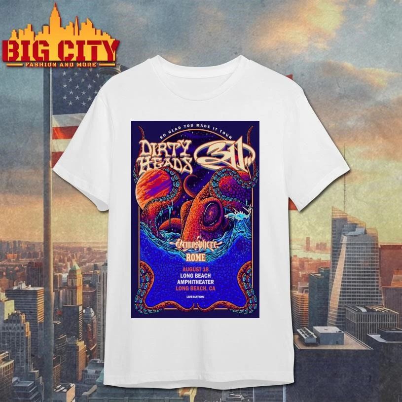 Dirty Heads August 18 2026 In Long Beach CA Tour Poster Shirt