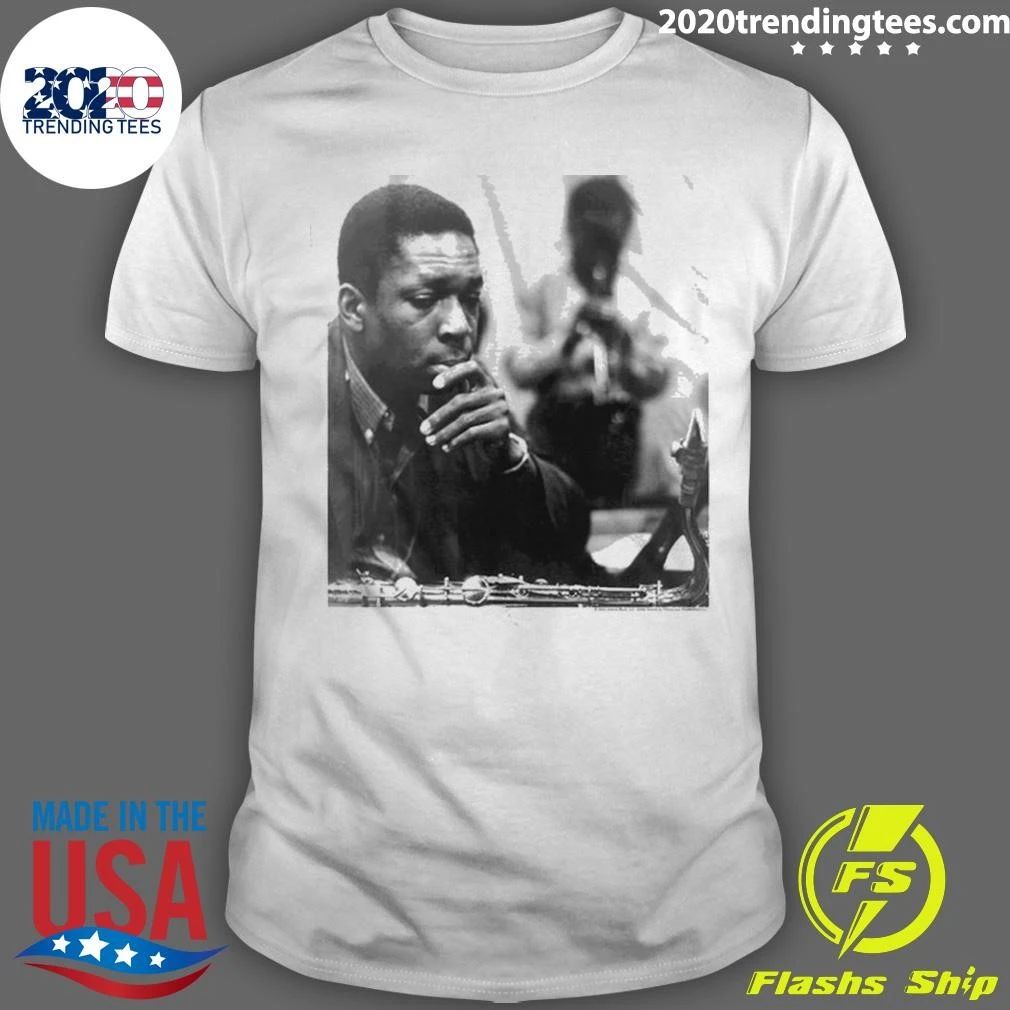 John Coltrane Contemplative White Shirt