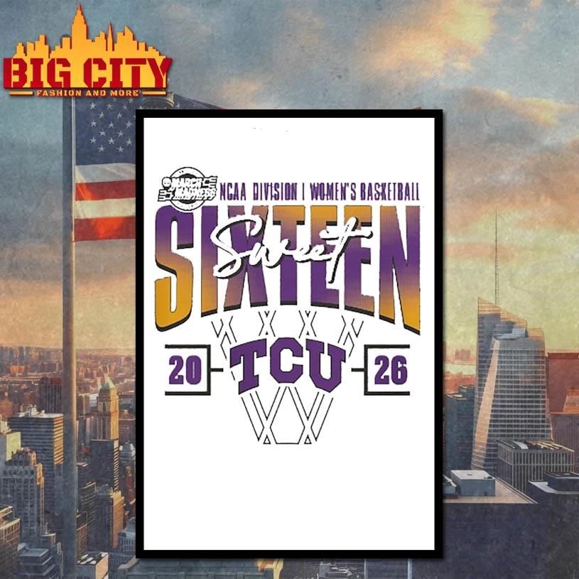 TCU Horned Frogs Women’s 2026 NCAA Women’s Basketball Tournament March Madness College Shirt