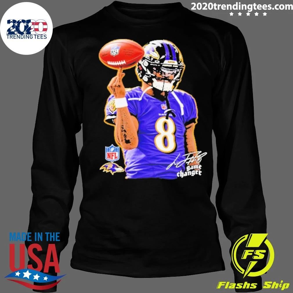Lamar Jackson Baltimore Ravens Game Changer Football Signature Shirt