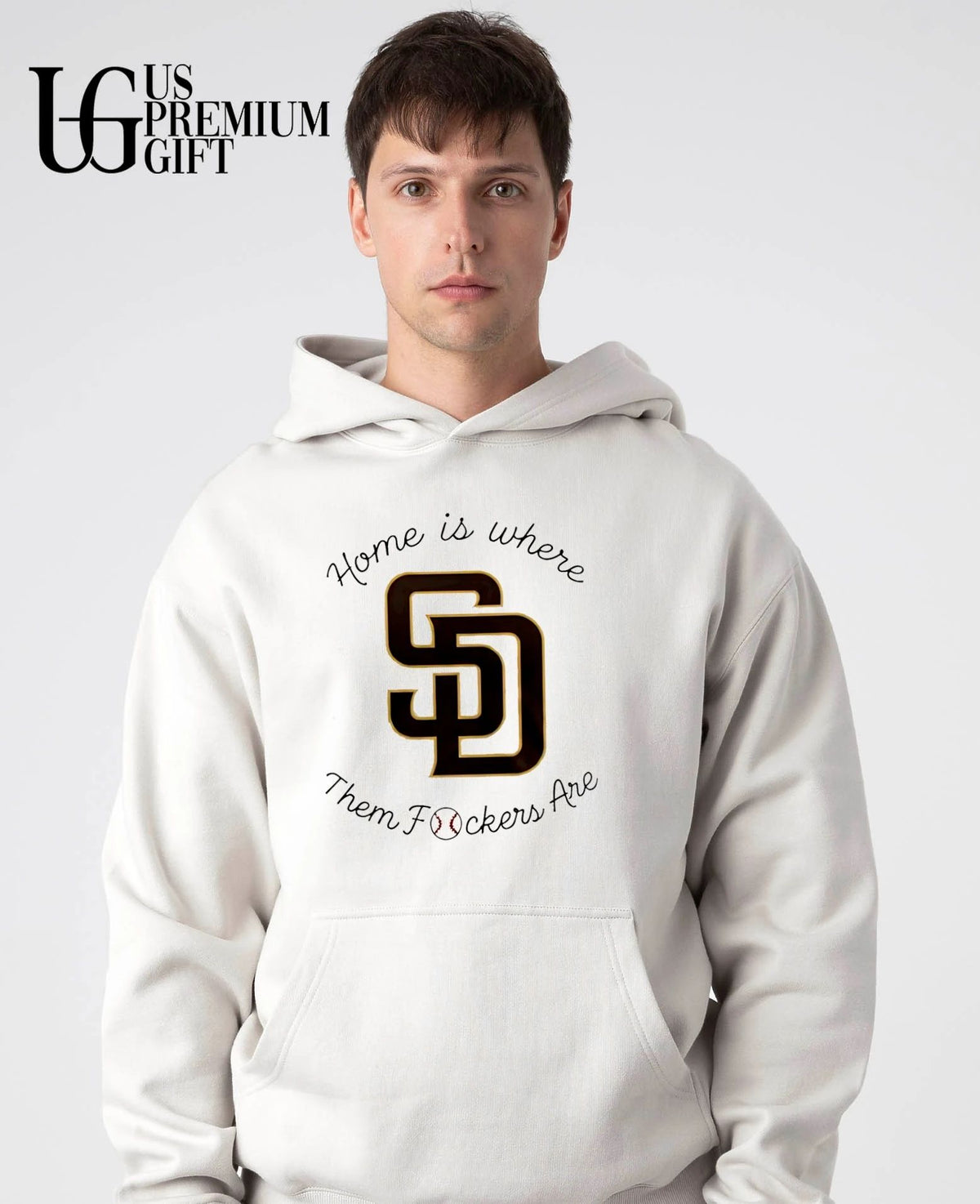 San Diego Padres home is where them fckers are logo shirt