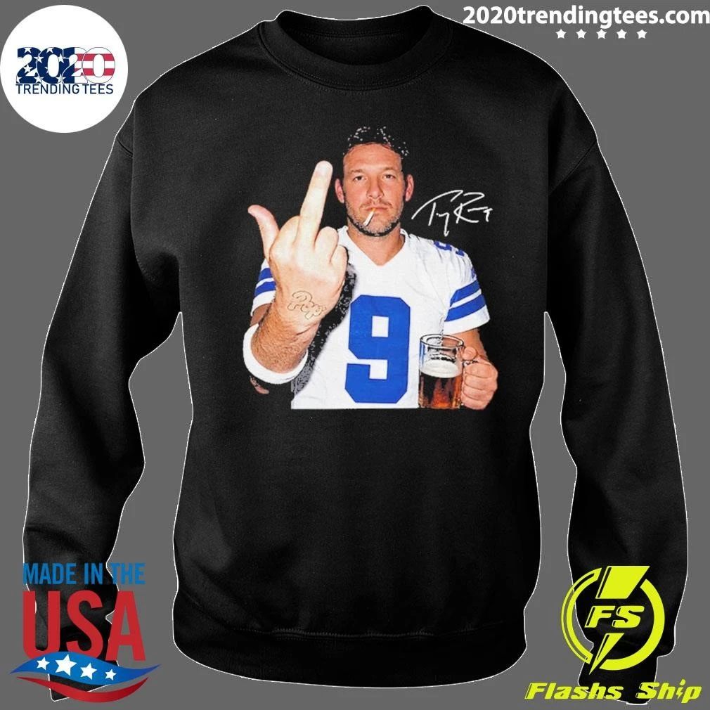 Tony Romo Football Legend Middle Finger Signature Shirt