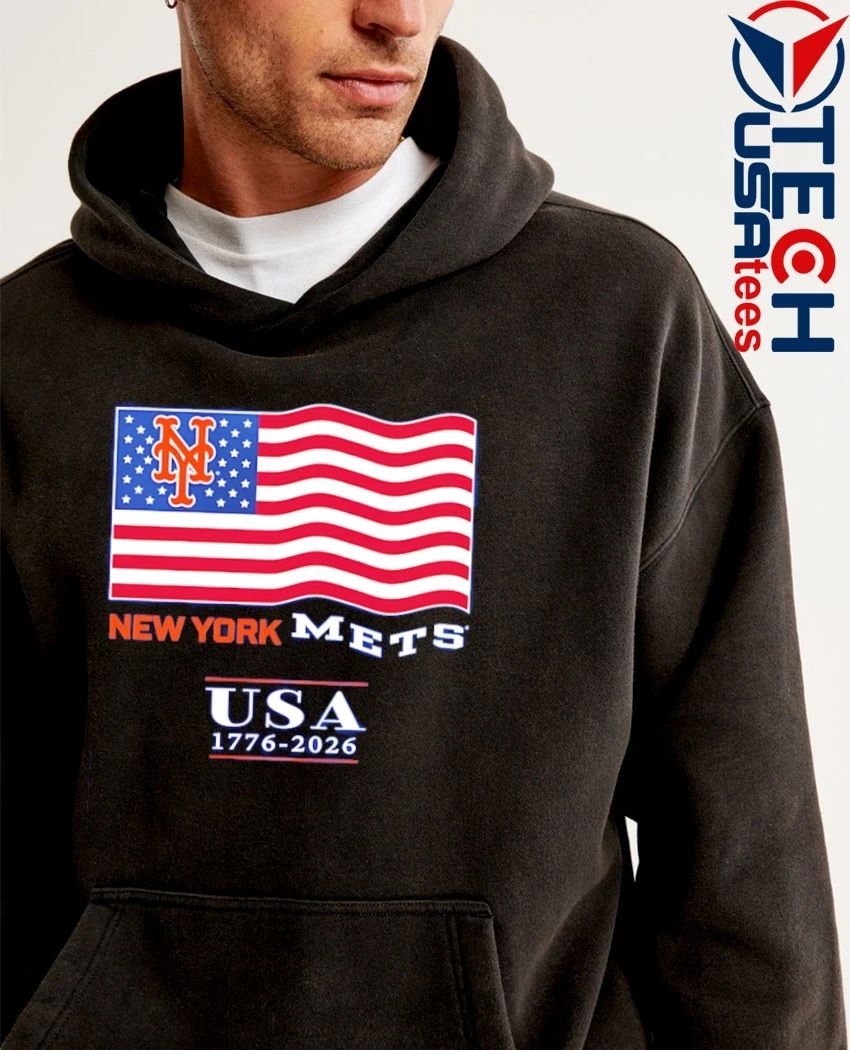 New York Mets USA 1776-2026 flag shirt