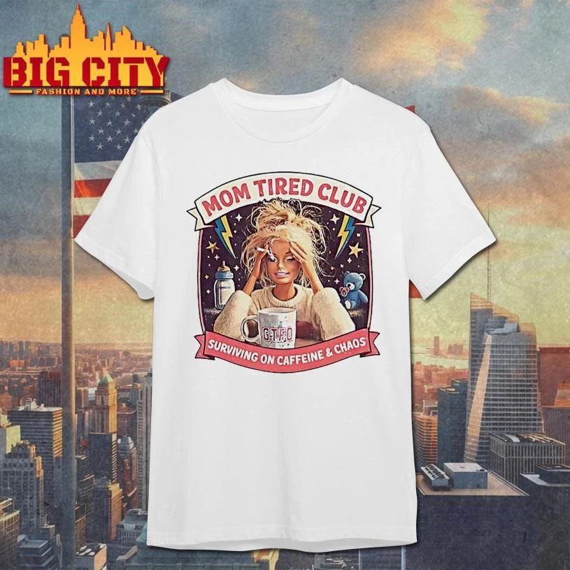 Mom Tired Club Baby Doll Vintage Shirt