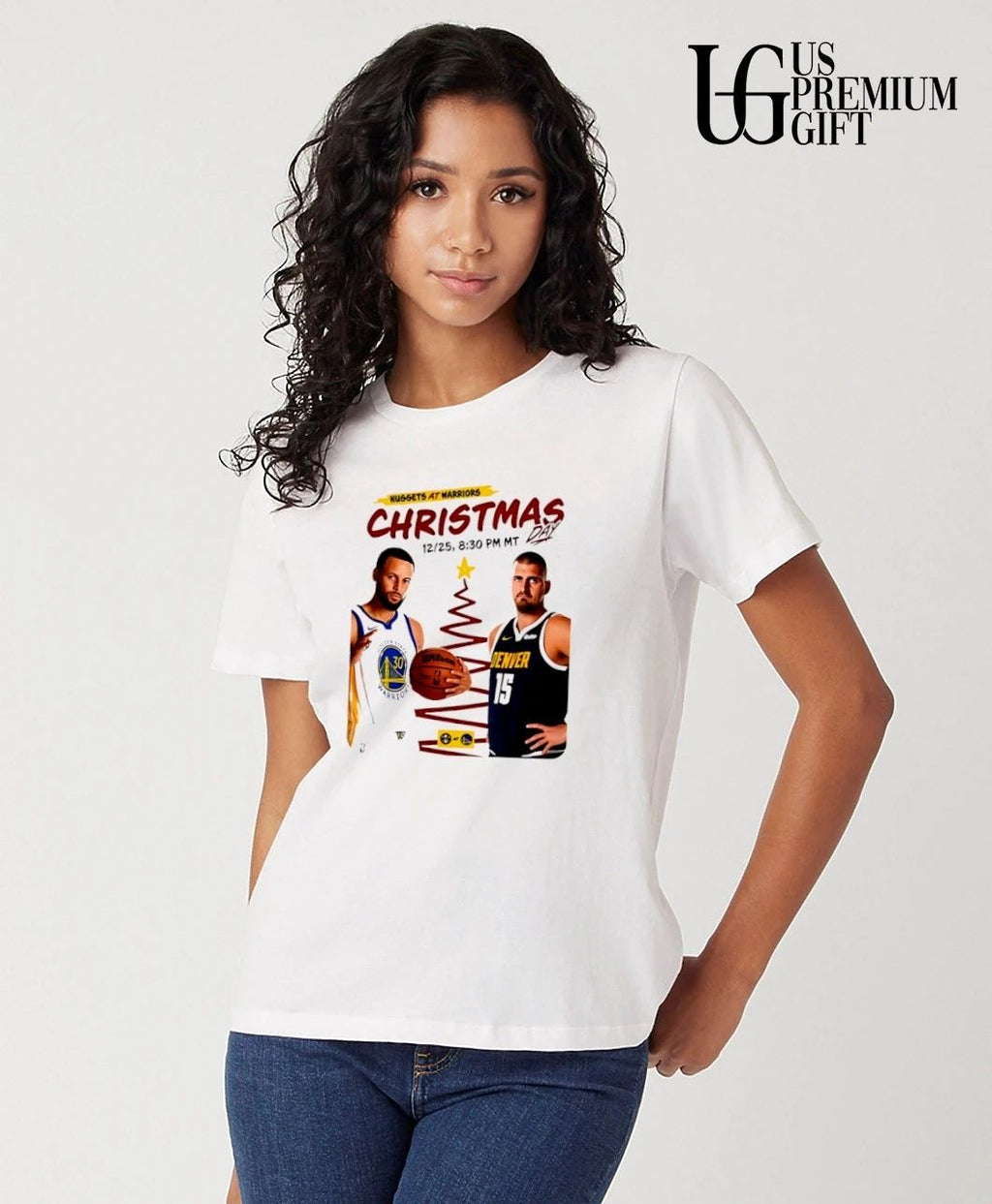 Golden State Warriors vs Denver Nuggets at Warrios Christmas Day December 25th 2026 shirt