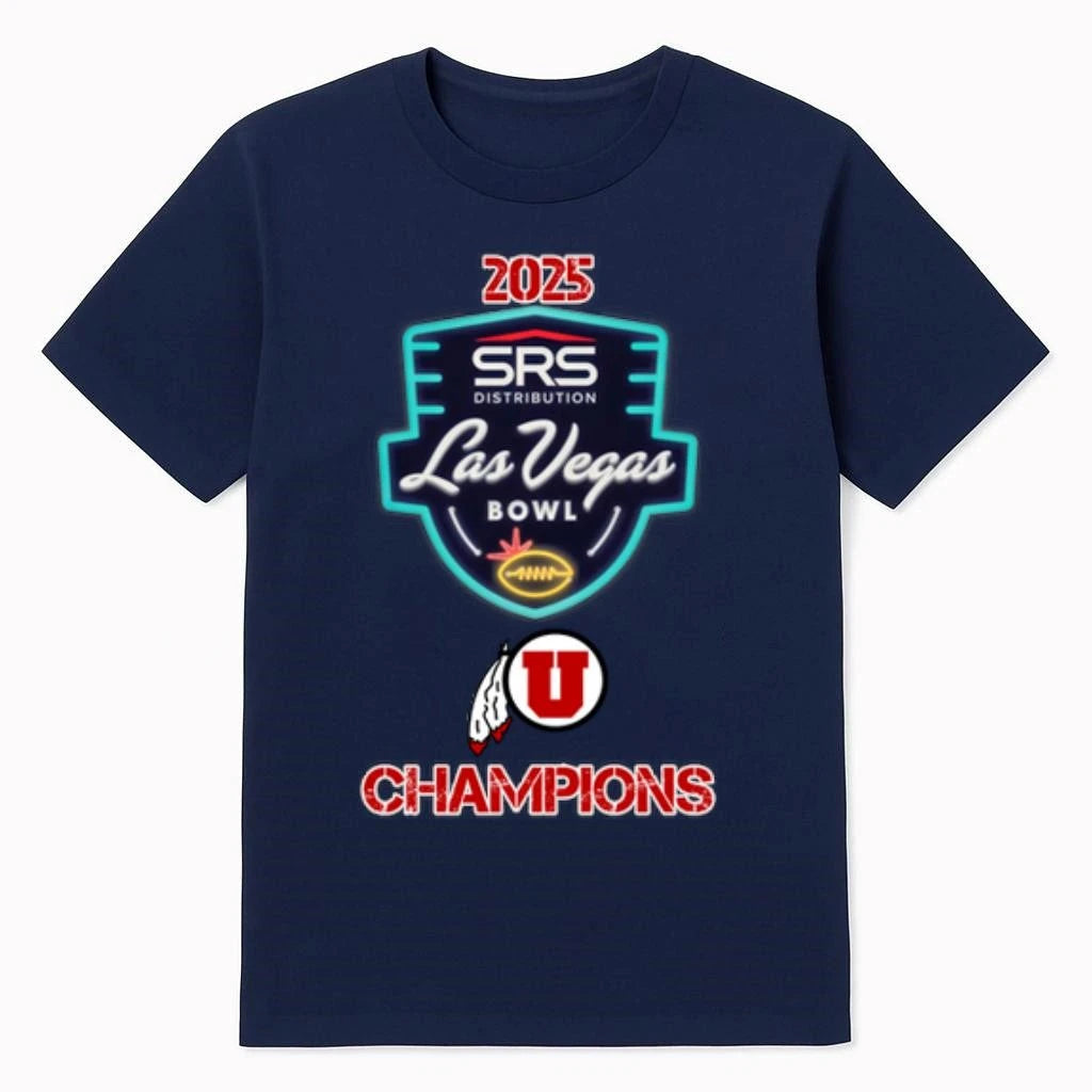 Utah Utes logo 2025 Las Vegas Bowl Champions Shirt