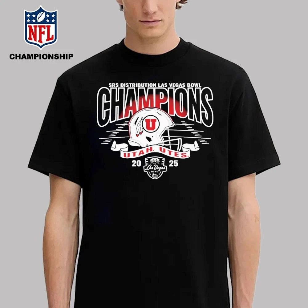 Utah Utes Srs Distribution Las Vegas Buwl Champions 2025 Shirt