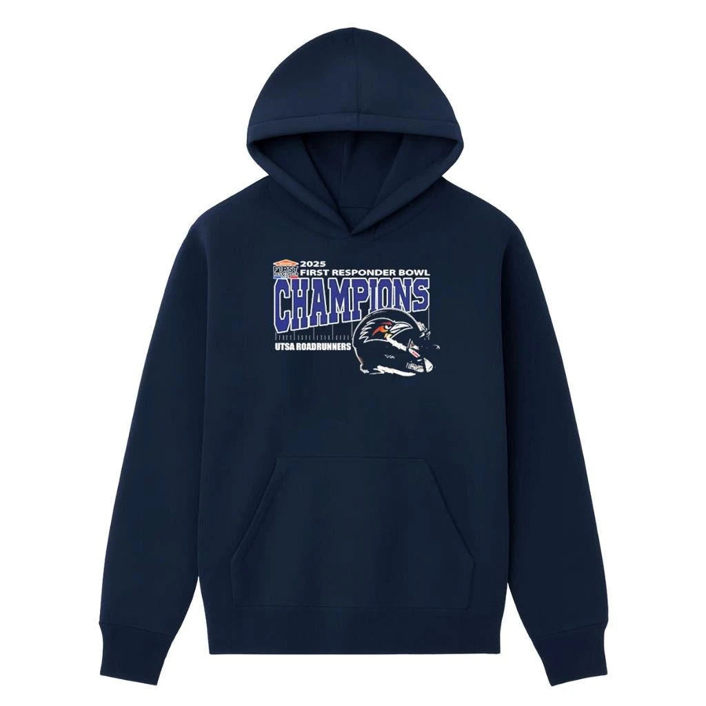 UTSA Roadrunners Football Are First Responder Bowl Champions 2025 Helmet Shirt