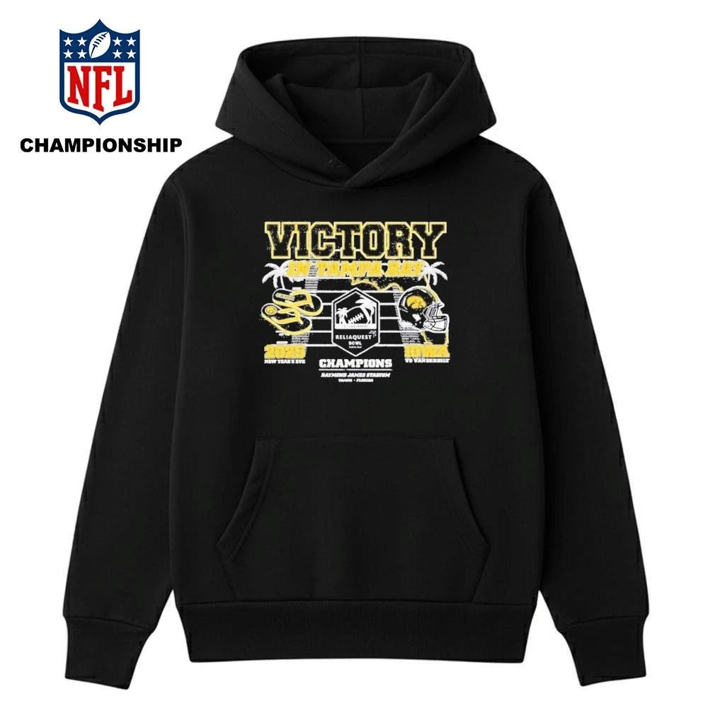 Victory In Tampa 2025 Reliaquest Bowl Iowa Hawkeyes Shirt