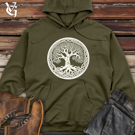 Celtic Tree Unity Midweight Hooded Sweatshirt