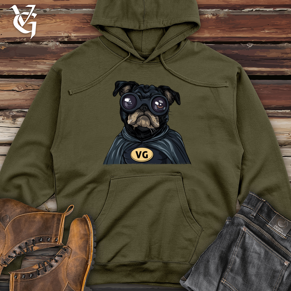 Pug VG Superhero Midweight Hooded Sweatshirt
