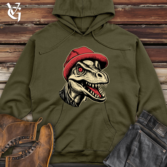 Vintage Beanie Dino Midweight Hooded Sweatshirt