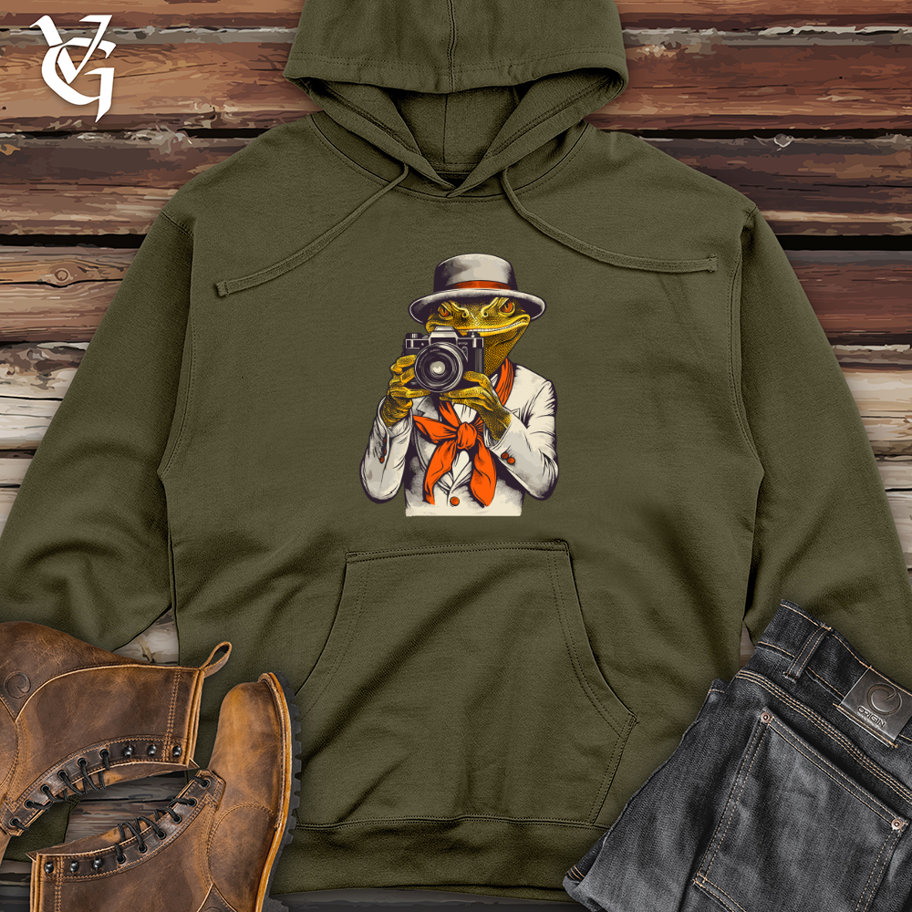 Vintage Snapshots Lizard Midweight Hooded Sweatshirt
