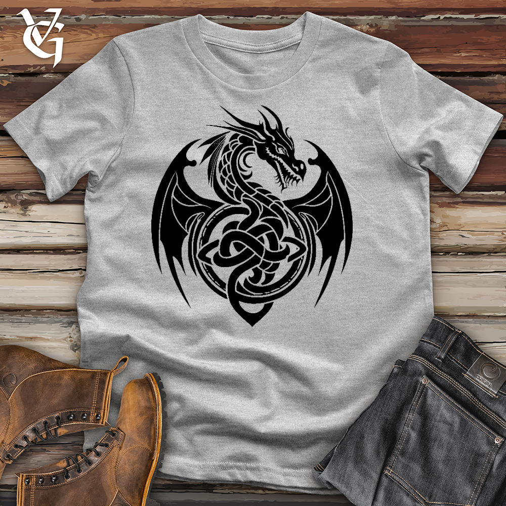 Celtic Rust Dragon Cotton Tee