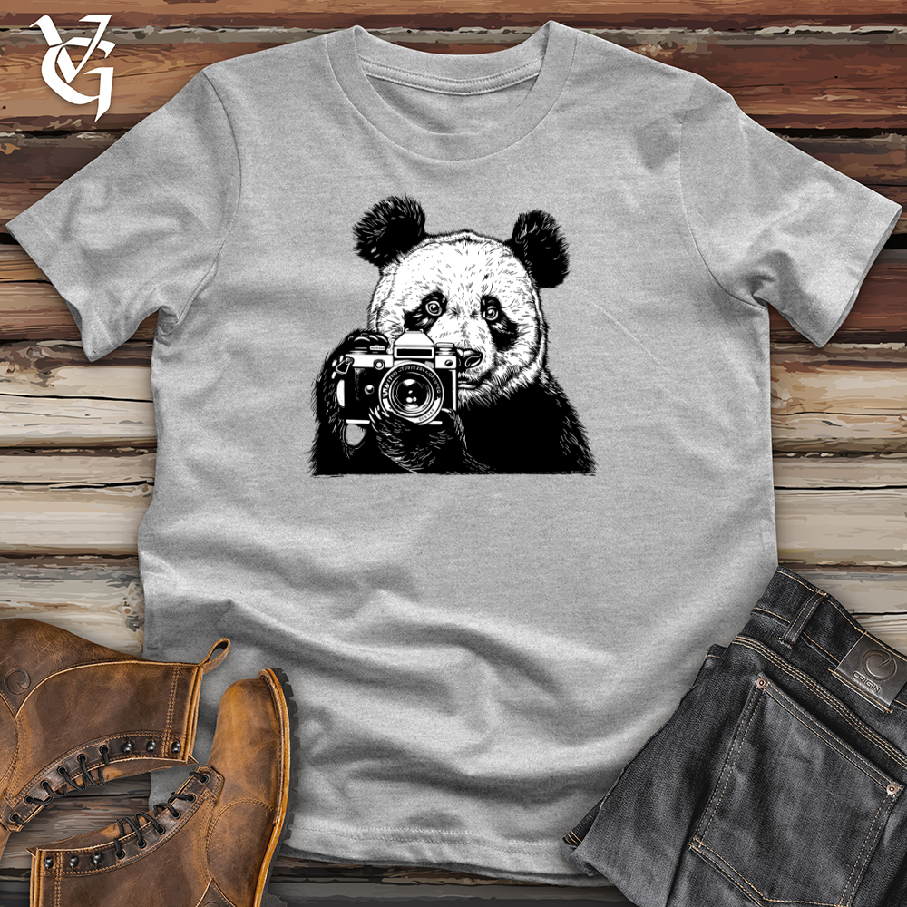 Panda Photographer Snapshot Cotton Tee