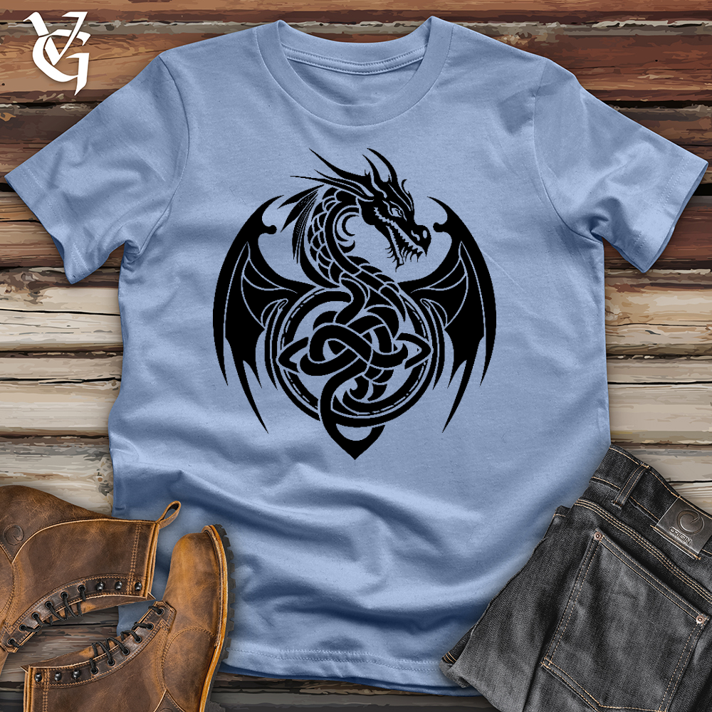 Celtic Rust Dragon Cotton Tee