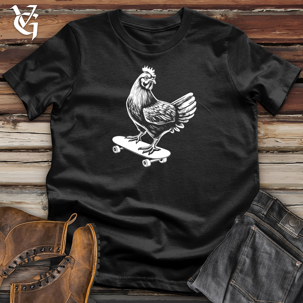 Chicken on a Skateboard Softstyle Tee