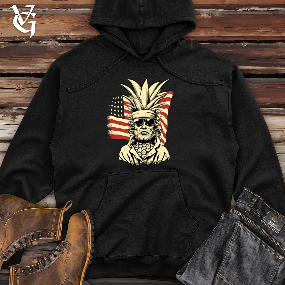 Vintage Army Pineapple Midweight Hooded Sweatshirt