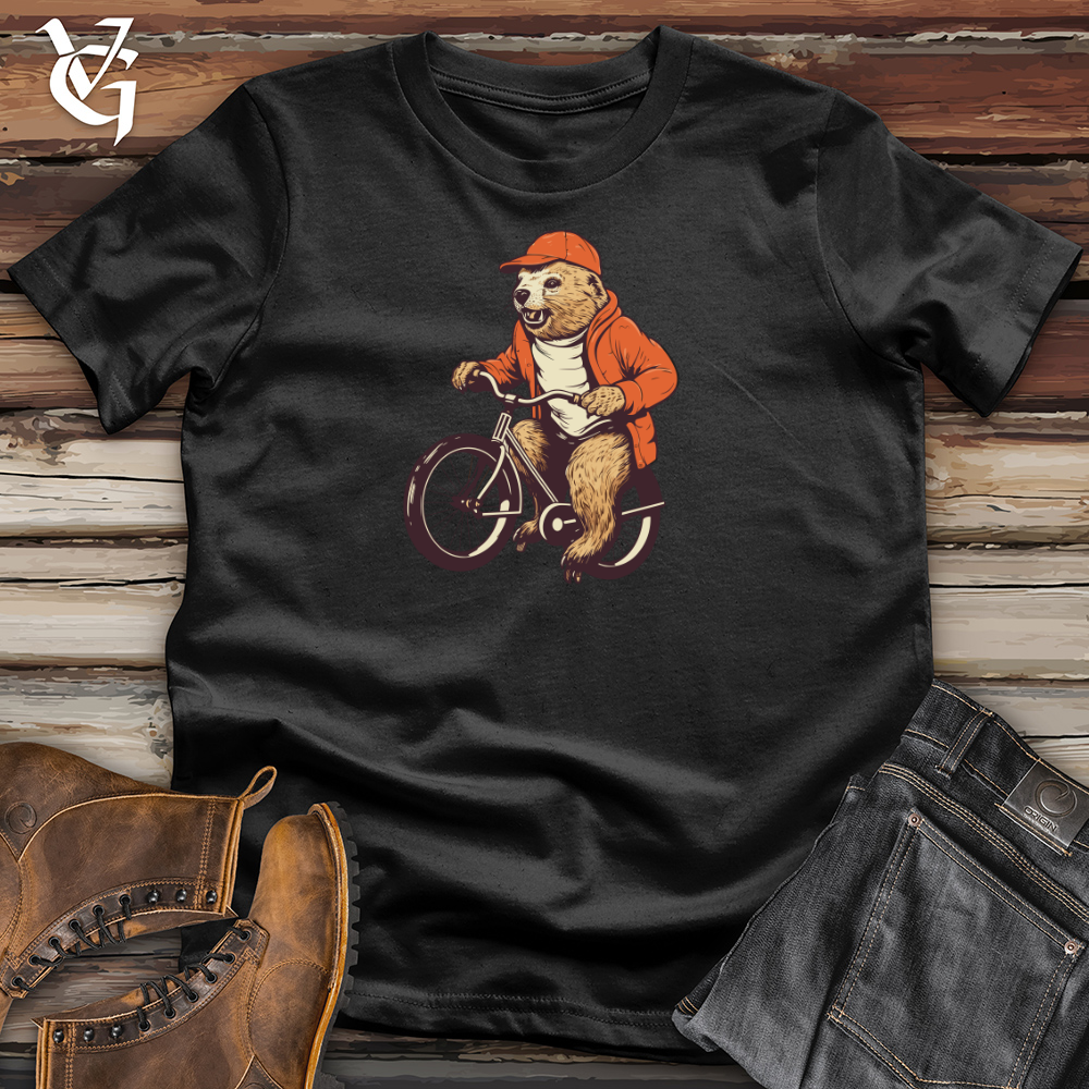 Vintage Pedaling Beaver Cotton Tee