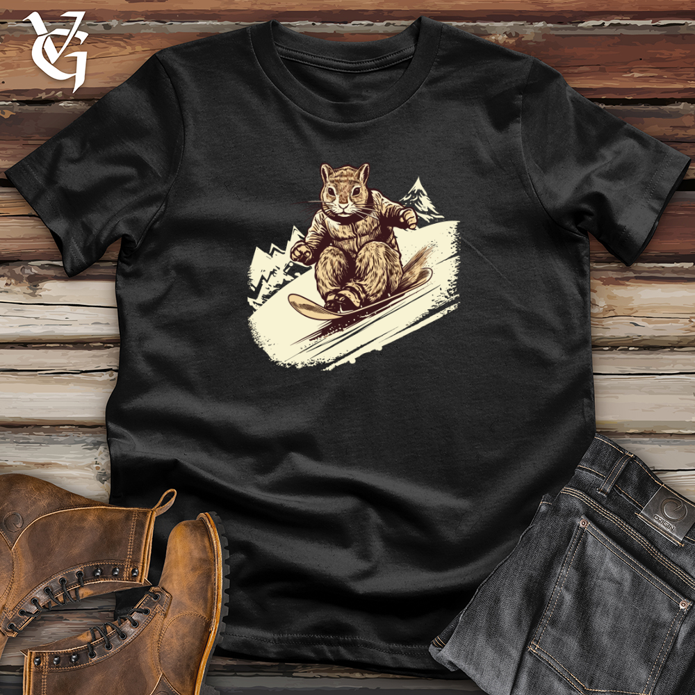 Vintage Sledding Squirrel Softstyle Tee