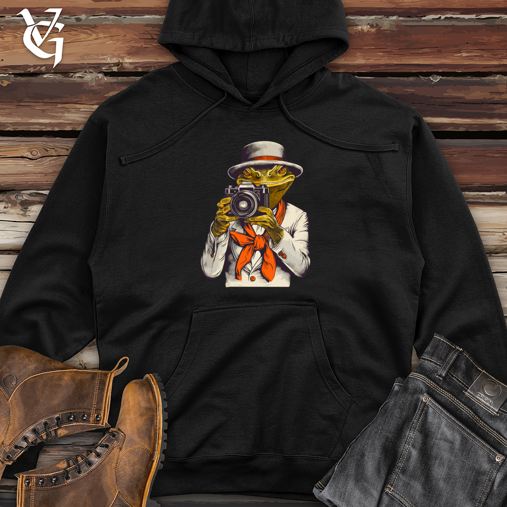 Vintage Snapshots Lizard Midweight Hooded Sweatshirt