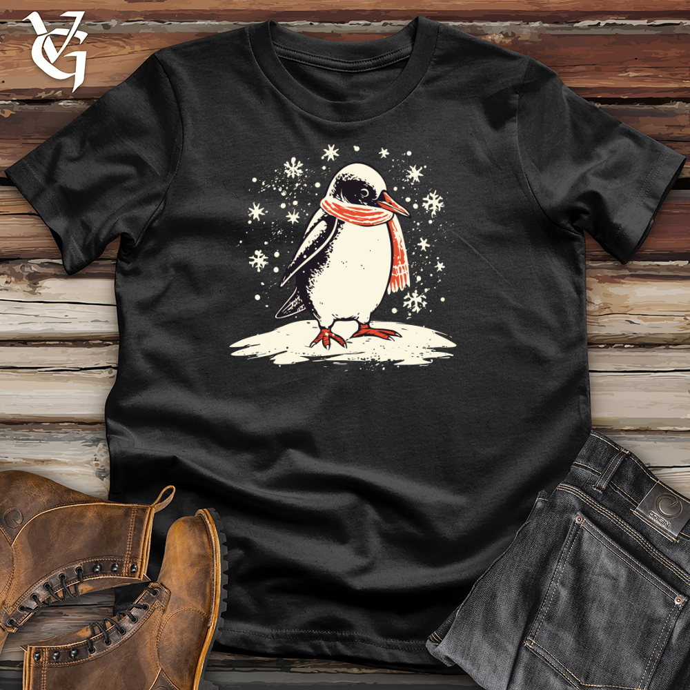 Vintage Snowy Penguin Cotton Tee