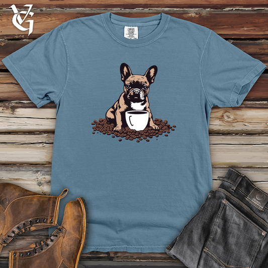 Vintage Coffee Bean Frenchie Heavy Cotton Comfort Colors Tee
