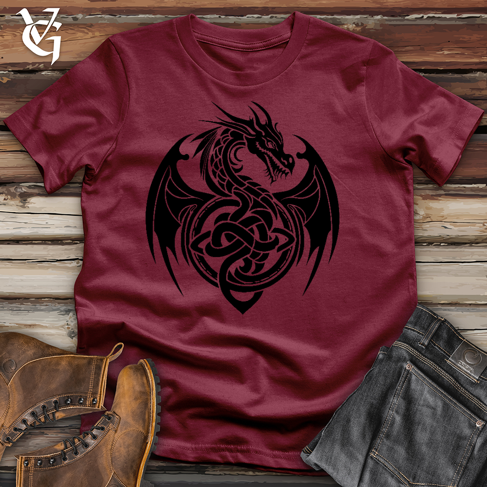Celtic Rust Dragon Cotton Tee