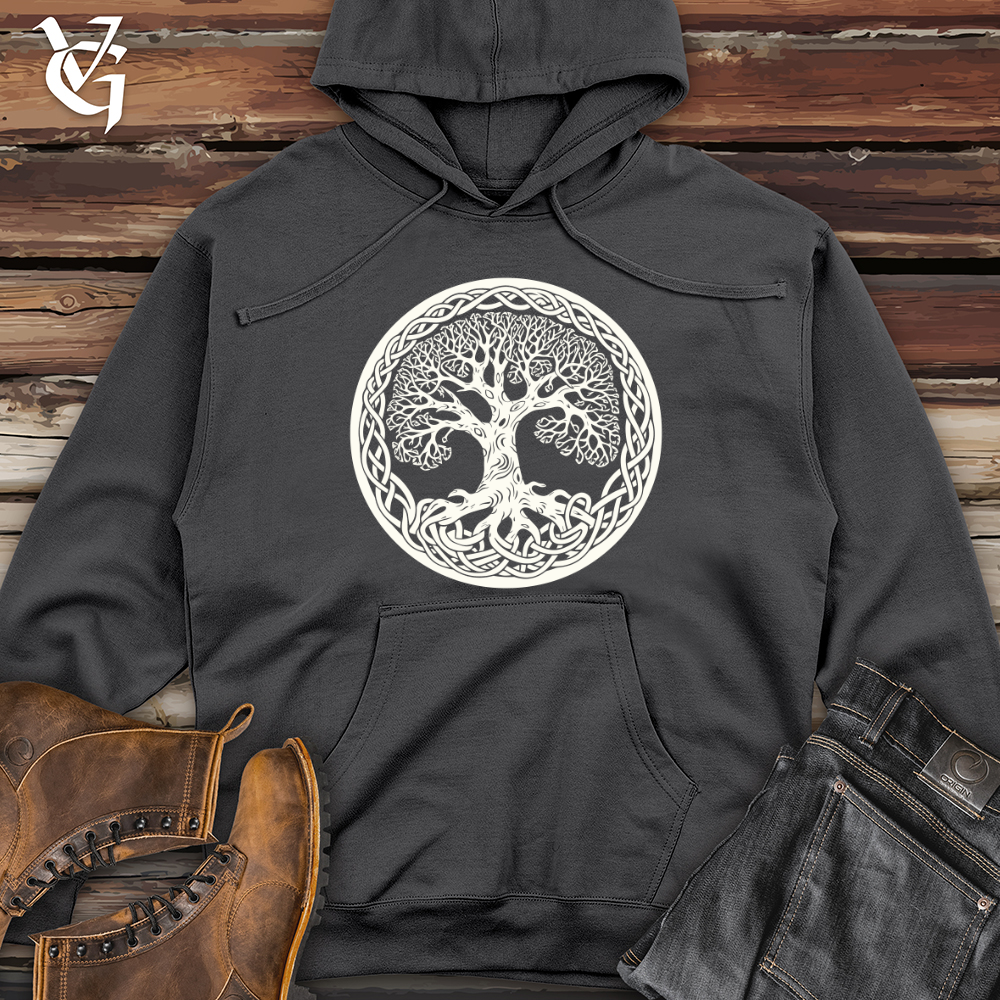 Celtic Tree Unity Midweight Hooded Sweatshirt